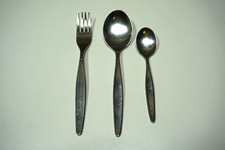 3-tlg. Kinderbesteck Auerhahn Ultrasil 60er/70er Jahre