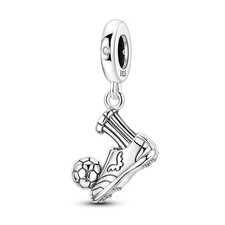 MULA Original 925 Sterling Silber DIY Charm Fußball Anhänger fit Frauen Armband