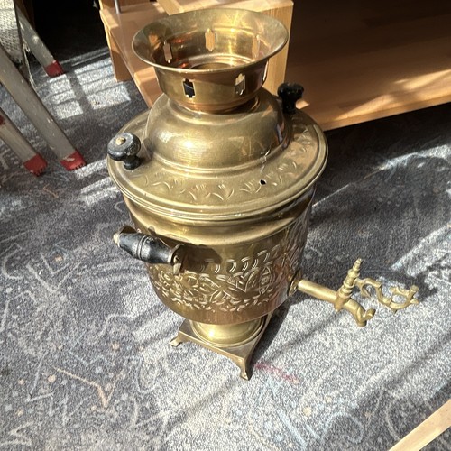 Messing samowar mit zapfhahn - messing,