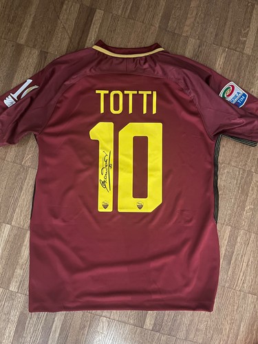 Signiertes totti trikot - signiertes, totti-trikot