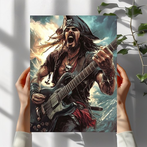 Piraten rock roll poster - piraten,