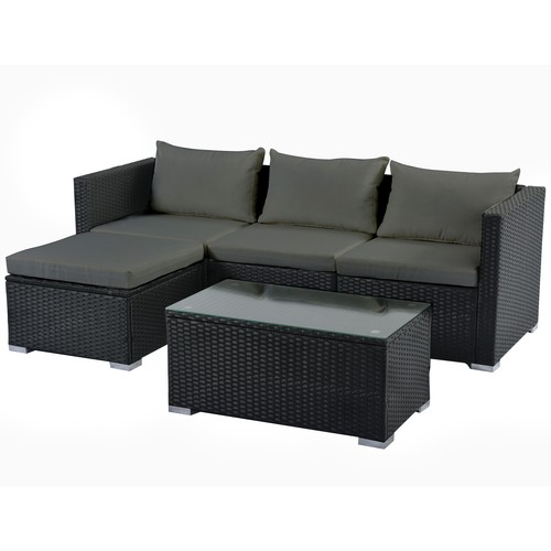 Polyrattan sofa set klio - polyrattan, "klio"
