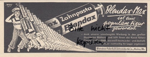 Mainz werbung 1939 blendax - werbung, 1939,
