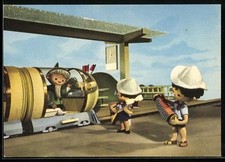 Sandmann wird am Bahnhof mit