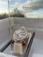 Gaga Milano Manuale Crystal Skeleton 48mm WatchFullset Uhr Authentic