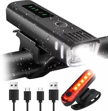 LED Fahrrad Frontlampe Beleuchtung 1000 Lux Wasserdicht Fahrrad-Licht Lampe DHL