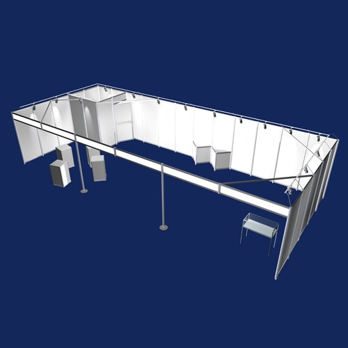 Messestand 12x5 meter - messestand,
