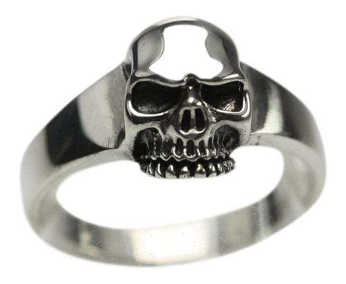 Feiner totenkopfring aus 925er - totenkopfring,