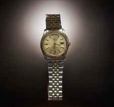 CONTINENTAL Herren Armbanduhr mit Datum und Tagesanzeige  Edelstahl silber/gold