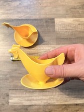 2 Eierbecher Huhn Hahn Gelb