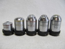 5x Will Strübin Wetzlar Achromat Objektiv Satz Mikroskop RMS 37 mm Ölimmersion