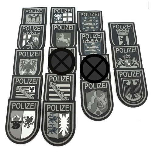 Polizei bundesländer black - bundesländer,