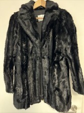 ZARA Fellmantel  34 XS in Schwarz JACKE KUNSTFELL FAKE FUR
