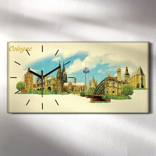 Wanduhr bürouhr leinwand bild - wanduhr,
