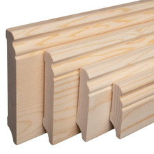 REESE | Sockelleisten Massivholz | Fichte | Berliner Profil | roh geschliffen
