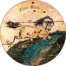 Springendes Pferd Ehrenscheibe Franz Lenbach Schützenscheibe 30cm 033