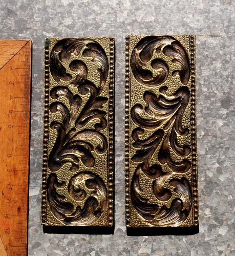 Messingornament - 2x,