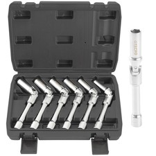 6x TECPO GLÜHKERZEN-SCHLÜSSEL 8-16mm SECHSKANT GELENK NUSS 3/8 STECKSCHLÜSSEL