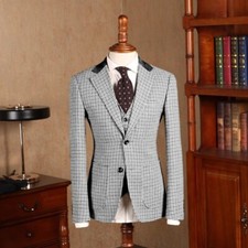 Herrenanzug Graue Karierte