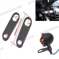 1Paar Schwarz Motorrad Hinten Signal Blinker Lampenhalter Shock Halterung