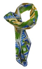 Halstuch grün anthrazit braun