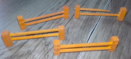 Erzgebirge holz zaun - 4x, gatter