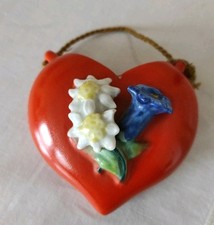 Porzellan Wandherz Wandvase