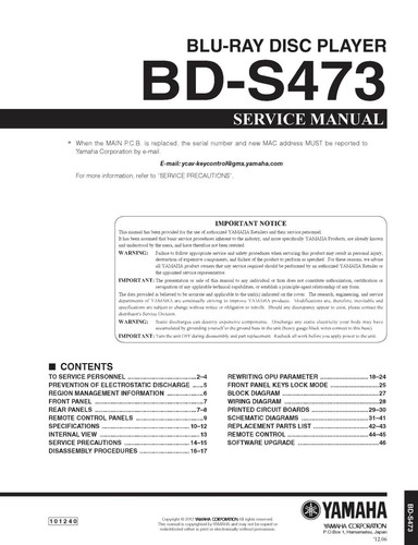 Service manual anleitung - service, für