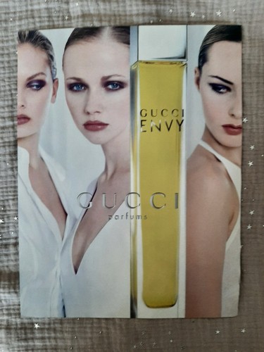 Werbepapier parfum gucci envy - gucci,