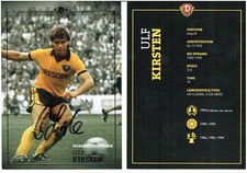 Ulf Kirsten  AK    Dynamo Dresden  DfB / DDR  mit original Unterschrift