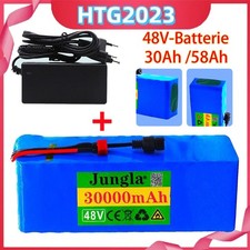 48V 13S3P 30Ah 58Ah Li-ion Batterie Pack für Elektrofahrrad Akku mit Ladegerät