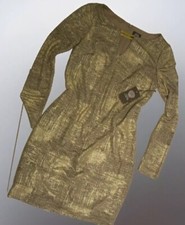VINCE CAMUTO Kleid Cocktailkleid gold Gr. 36 Silvester