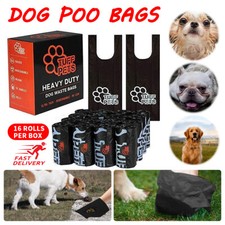 160 Tuff Pets kompostierbare Hundekotbeutel auf Rollen - 50% dickere pflanzliche