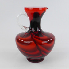 Vintage Opalin Glas Vase 70er