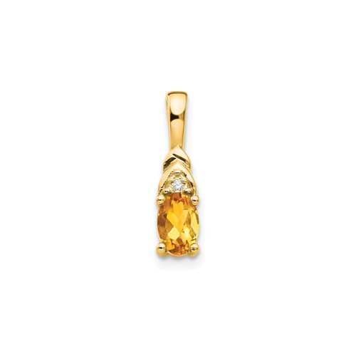 14k gelbgold 6x4 oval - gelbgold,