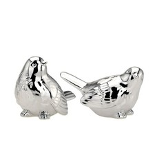Vogel paar silber cm - paar,