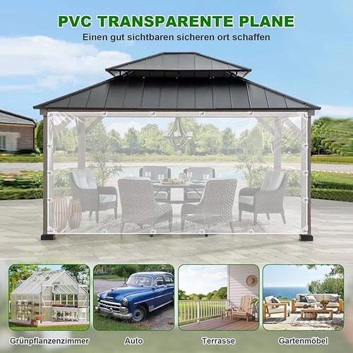 Transparente abdeckplane mit - transparente,