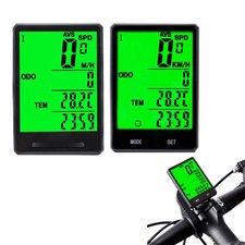 Praktischer großer Bildschirm Fahrradcomputer kabelgebunden/kabellos Tachometer