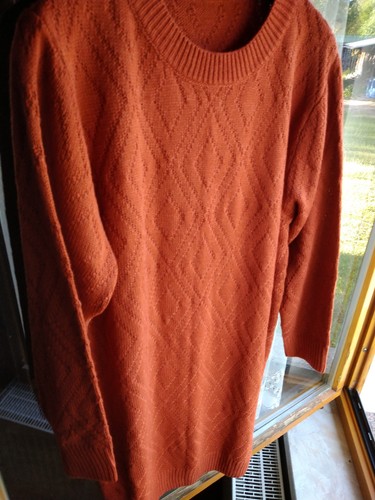 Strickkleid orange gr - da.-,