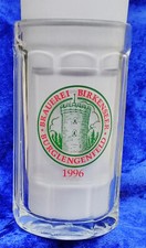 Alter Glas Bierkrug,Brauerei Birkenseer,Burglengenfeld Oberpfalz; Bierseidl 0,5L