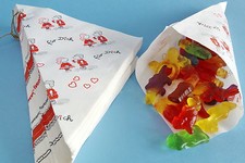 50 Papiertüten Spitztüten