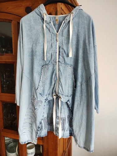 Leichte jeansjacke mantel - jeansjacke/,