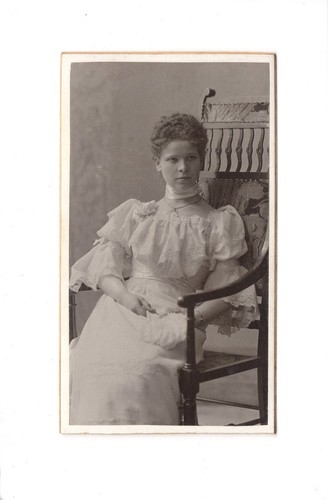 Cdv foto damenportrait - damenportrait, feine