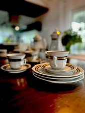 Winterling Marktleuthen Bavaria Kaffeeservice mit Goldrand 