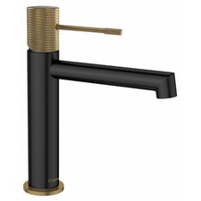 SOLARIS Waschtischarmatur, Schwarz/Gold matt