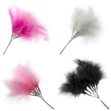 24 cm flauschige Federn 6er