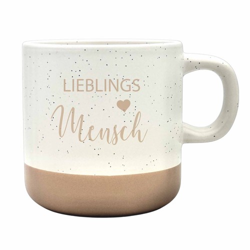 Tasse steingut lieblingsmensch - tasse,