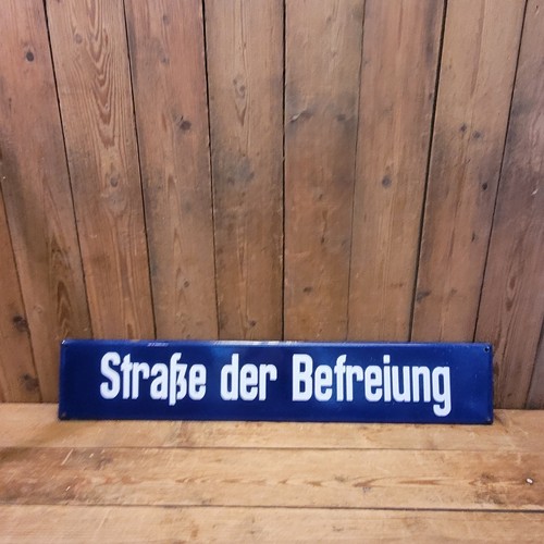 Altes emailleschild straße - altes,