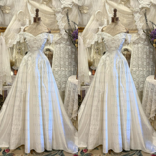 Spitze vintage brautkleider - spitze,