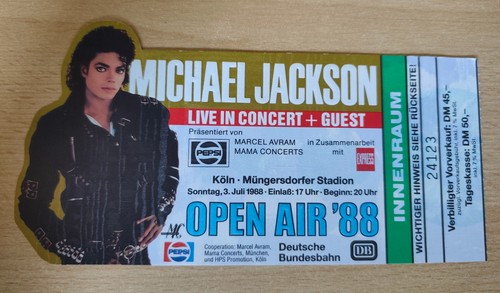 Konzertkarte michael jackson - michael,